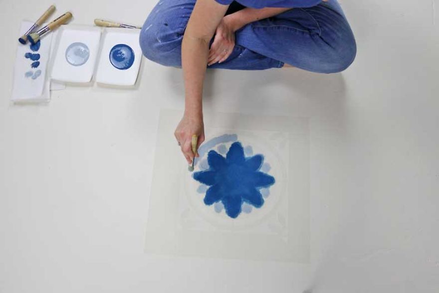 Satisfy Your Floor's Needs With A Simple Tile Stencil