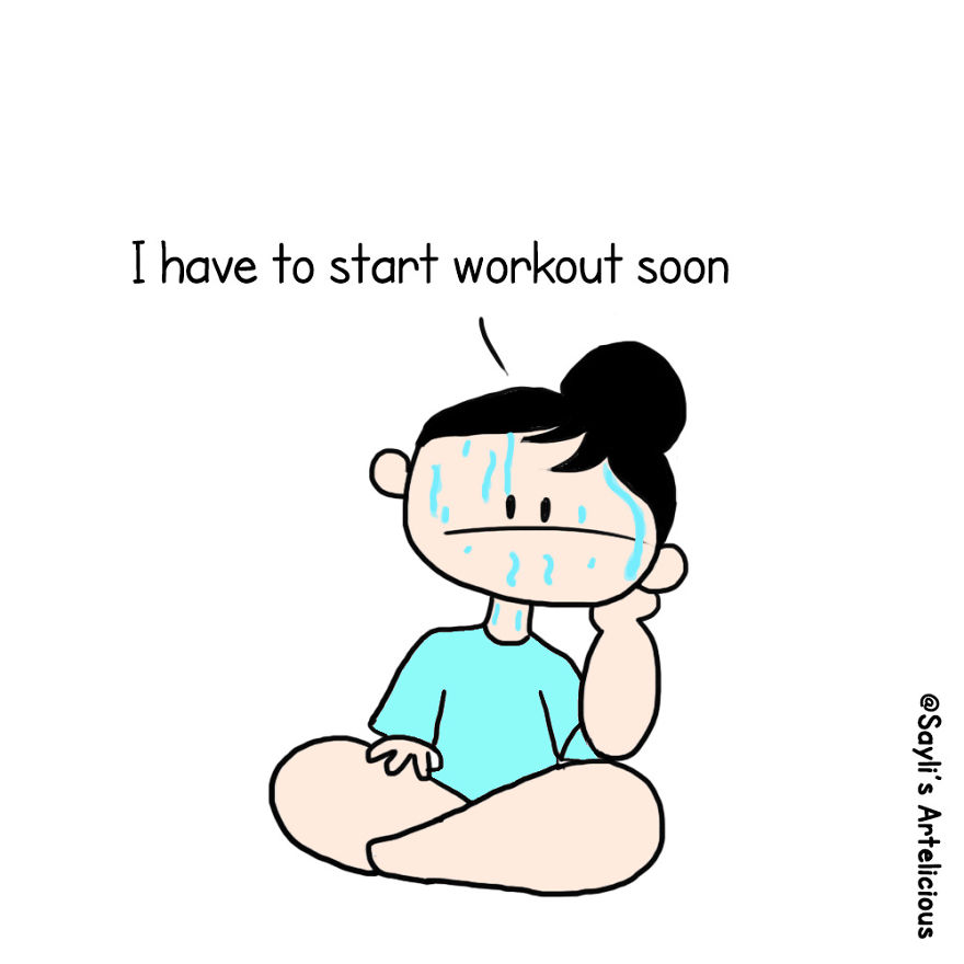 5+ Funny Illustrations Showing How Its Difficult To Have Big Thighs
