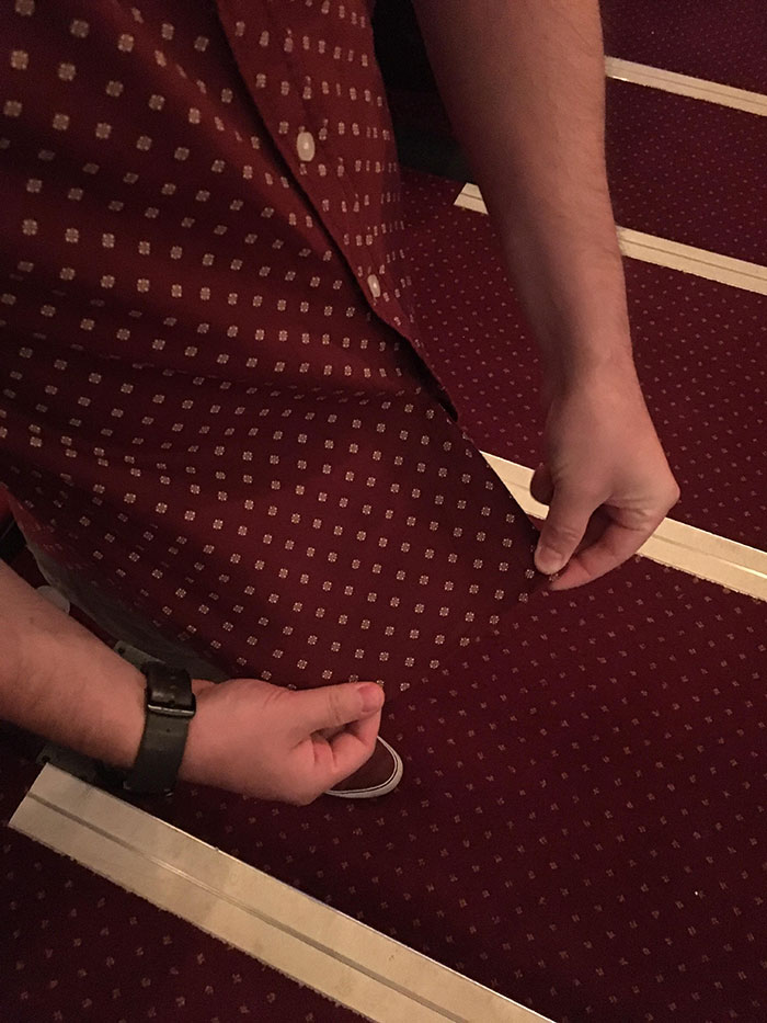 Brother’s Shirt Matches The Carpet