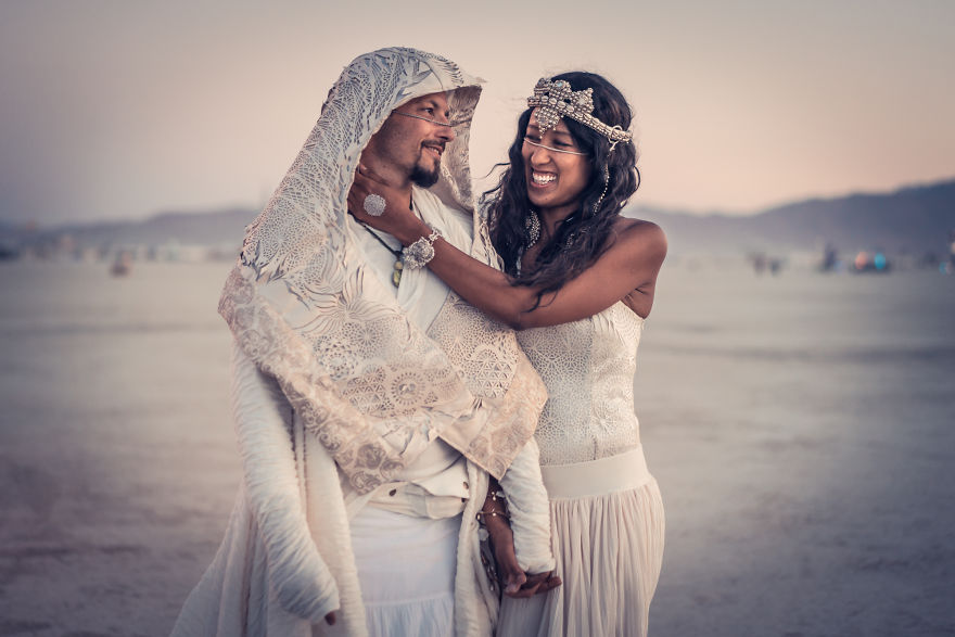 Nos casamos en el Burning Man de 2018 y fue mágico