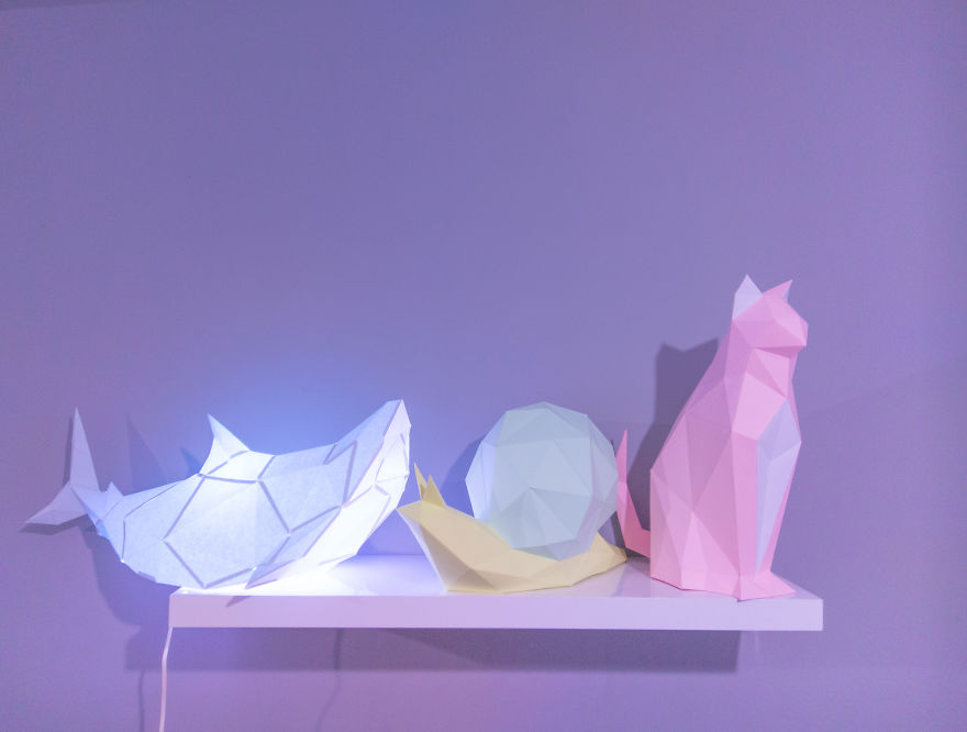 Animal Inspired Do It Yourself Unique Paper Lamps Animal Inspired Do It Yourself Unique Paper Lamps