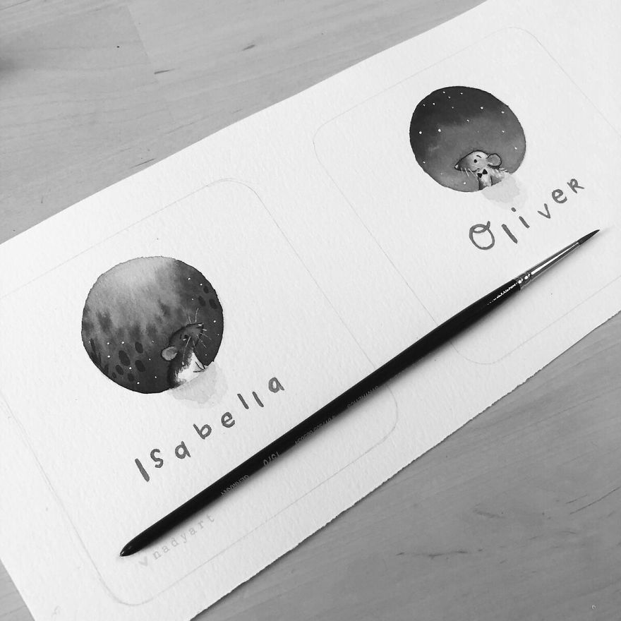 Dutch Artist Creates Inktober-Inspired Whimsical Art And Story Book Starring Two Rats Destined To Find Each Other Dutch Artist Creates Inktober-Inspired Whimsical Art And Story Book Starring Two Rats Destined To Find Each Other