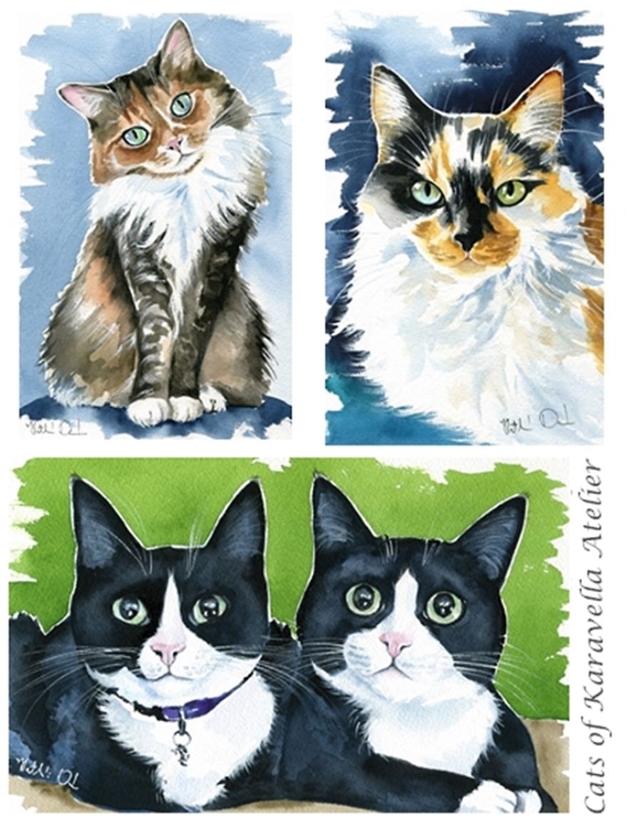100 Cat Paintings In 10 Months