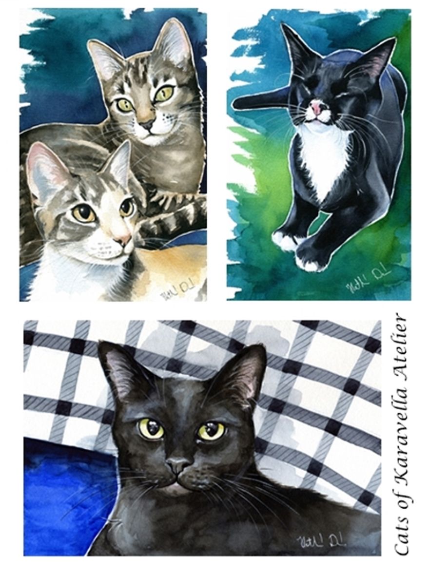 100 Cat Paintings In 10 Months