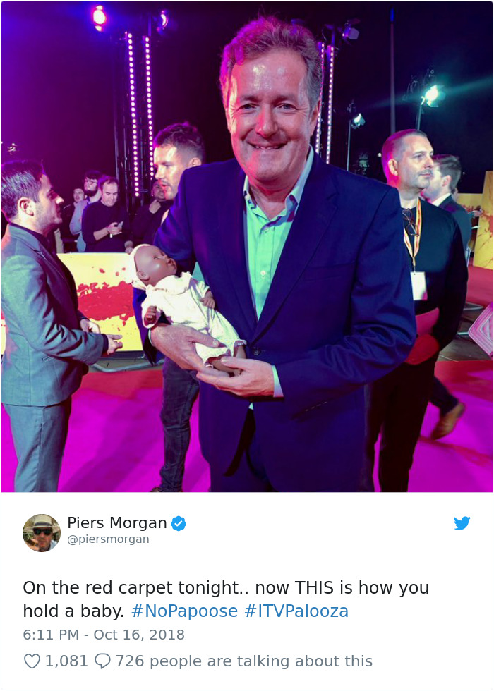 18 Best Responses To Piers Morgan Who Mocked Daniel Craig For Carrying His Baby In A 'Emasculating' Baby Carrier