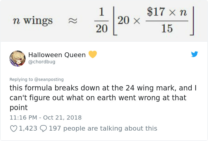 Chinese Restaurant Has The Weirdest Chicken Wing Pricing And People Are Drawing Graphs To Figure It Out