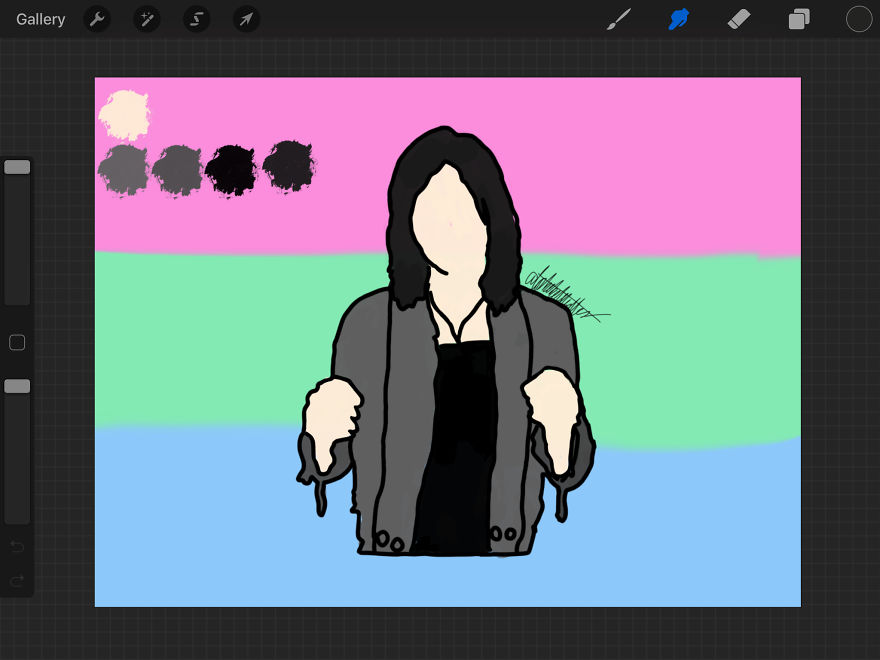 I Draw Band Members On Pride Flags