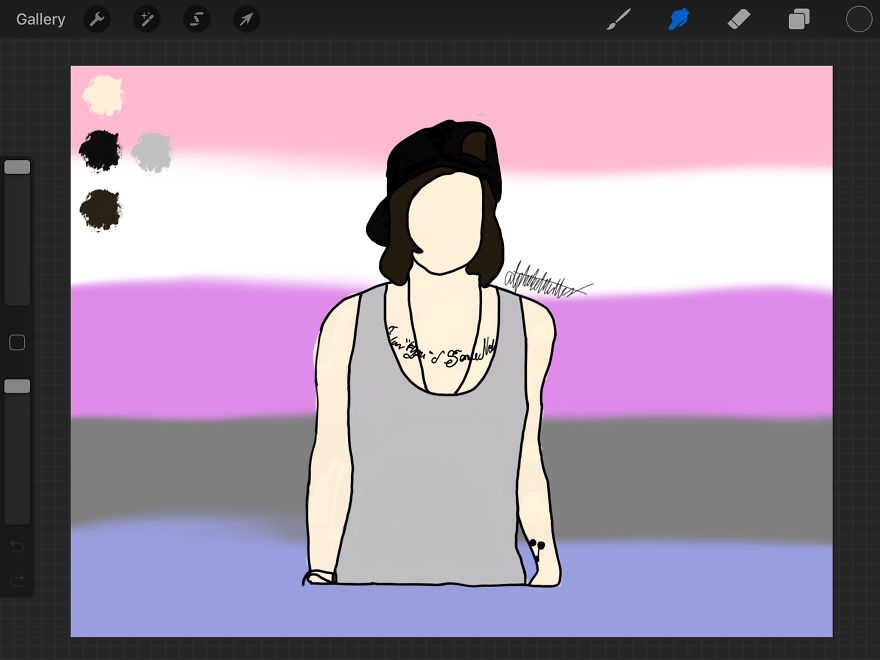 I Draw Band Members On Pride Flags