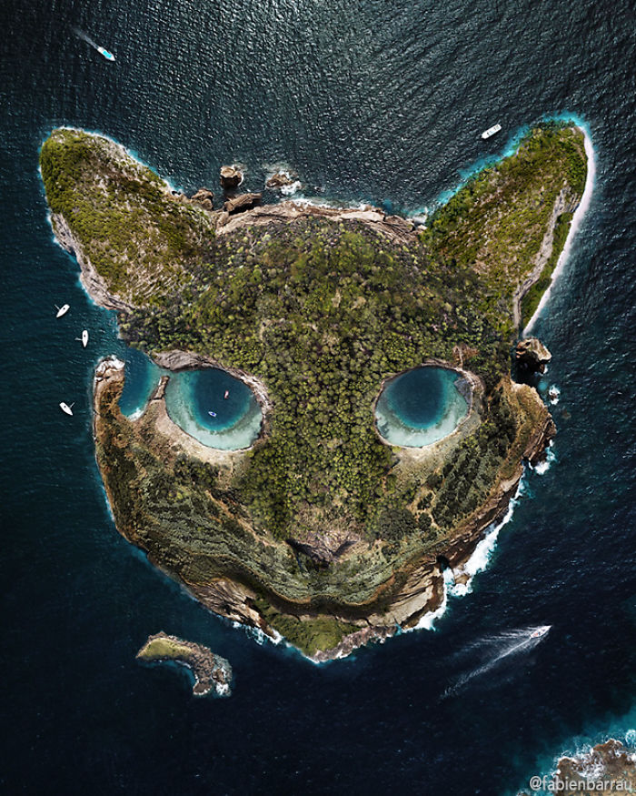 This Artist Uses Drones To Create Their Islands And The Result Impresses