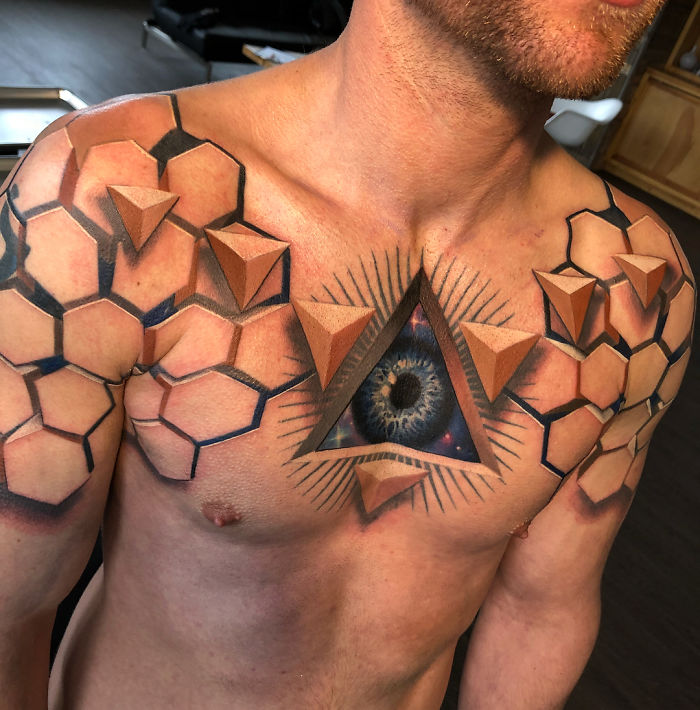 This Tattoo Artist's 3d Tattoos Illustrate Incredible Worlds Underneath The Skin