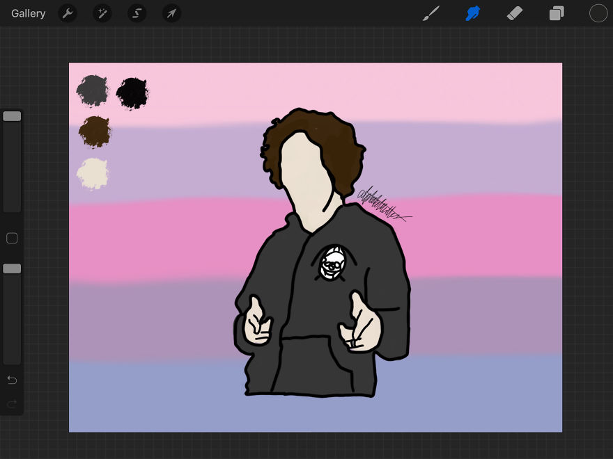 I Draw Band Members On Pride Flags