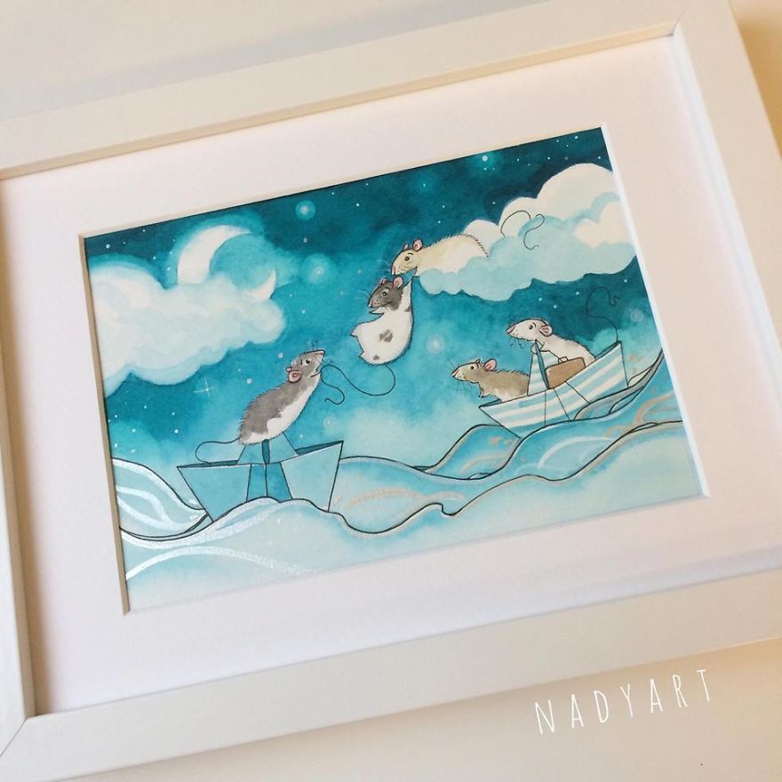 Dutch Artist Creates Inktober-Inspired Whimsical Art And Story Book Starring Two Rats Destined To Find Each Other Dutch Artist Creates Inktober-Inspired Whimsical Art And Story Book Starring Two Rats Destined To Find Each Other