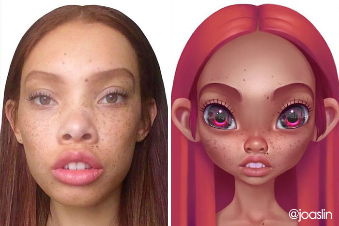 Artist Transforms People Into Adorable Cartoon Characters, And It's Crazy Cute- Disney Worthy? You Tell Me.
