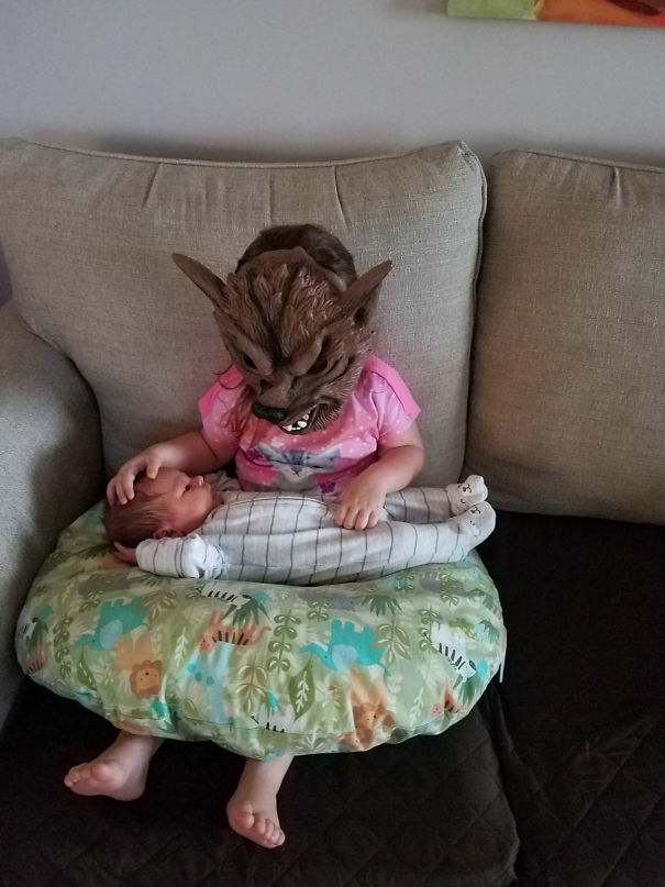 This Is How My 2.5-Year-Old Niece Insists On Holding Her New Baby Brother