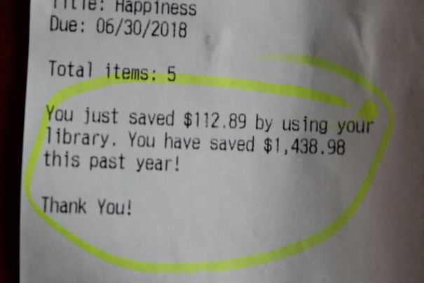 This Library Tells You How Much Money You’ve Saved By Using The Library