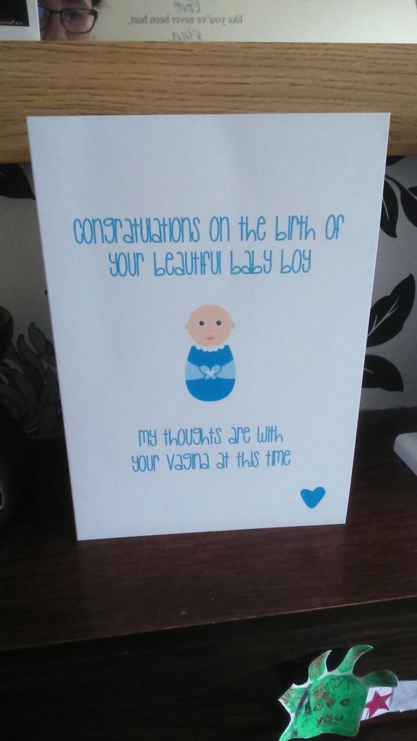 My Sister Got Me This Card After I Gave Birth