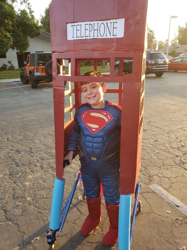 This Boy's Mom Made His Halloween Costume. He Truly Is The Man Of Steel