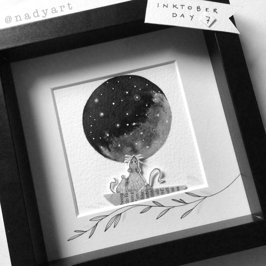 Dutch Artist Creates Inktober-Inspired Whimsical Art And Story Book Starring Two Rats Destined To Find Each Other Dutch Artist Creates Inktober-Inspired Whimsical Art And Story Book Starring Two Rats Destined To Find Each Other