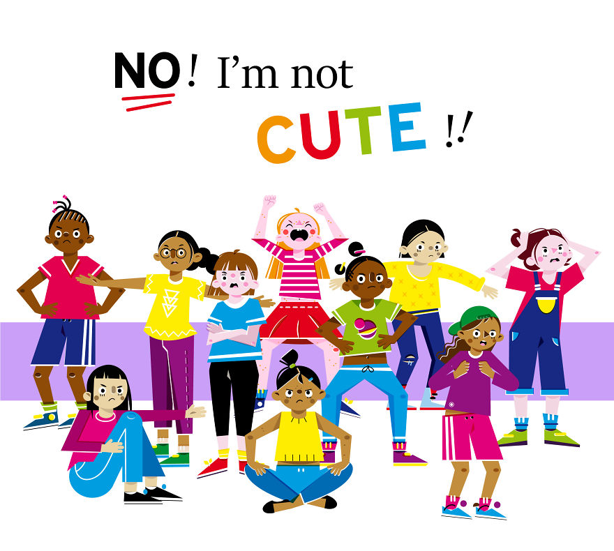 I Created These Illustrations To Remind Ourselves To Stop Telling Little Girls That They're "So Cute" All The Time