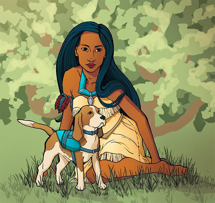 Artist Gives Disney Princesses Disabilities And Disorders To Advocate An Important Message