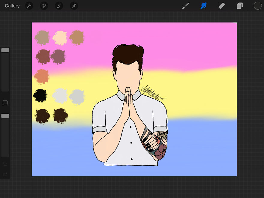 I Draw Band Members On Pride Flags