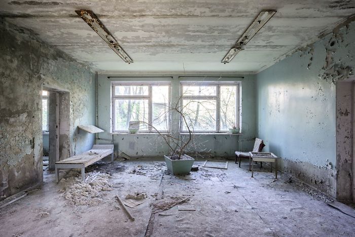 Hospital abandonado en Ucrania