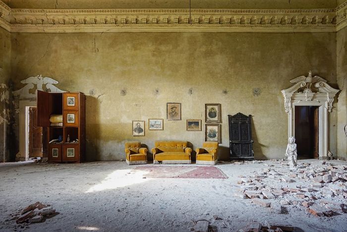Villa abandonada en Italia