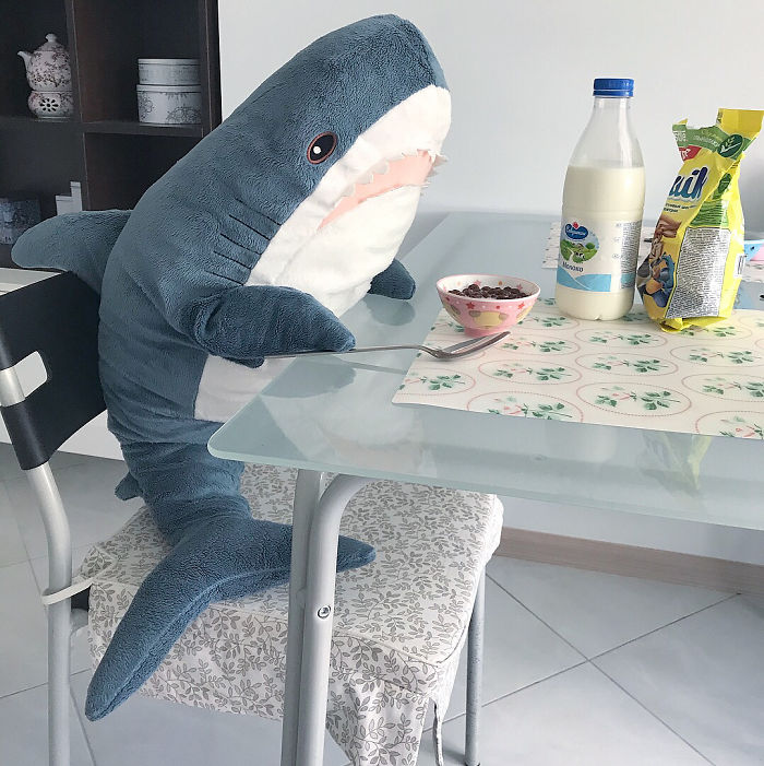 Neu IKEA Blahaj Groß PLÜSCH HAI Stofftier Shark Spielzeug  Kinder Gift 100cm 