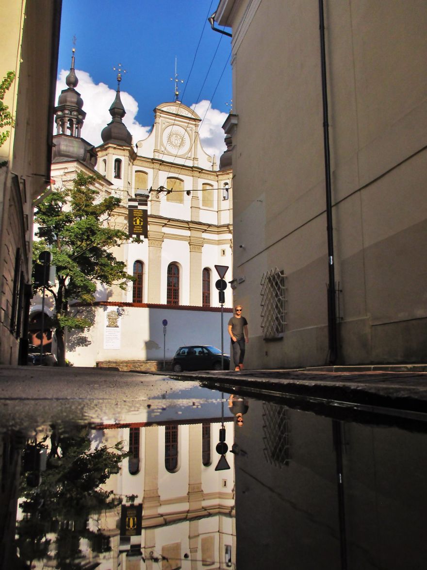 Captured The Beauty Of Rainy Vilnius City