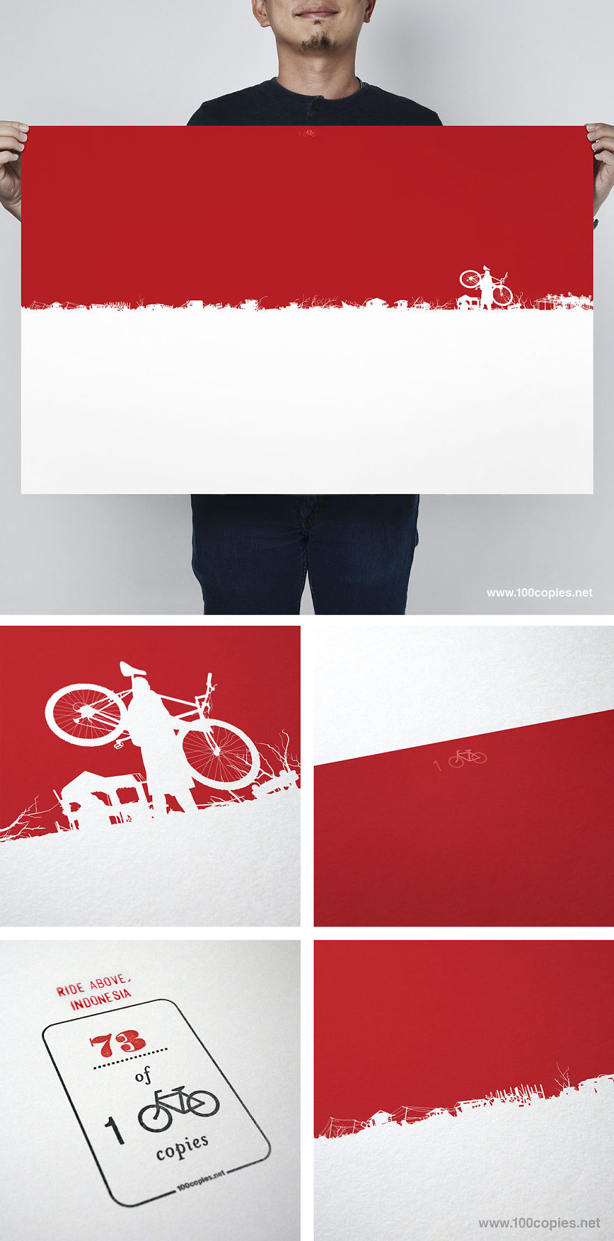 A Fundraising Print To Help Indonesian To Ride Above.