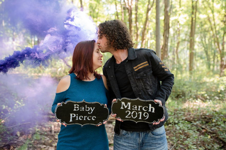 We Decided To Have A Hocus Pocus Photoshoot To Announce The Arrival Of Our Firstborn