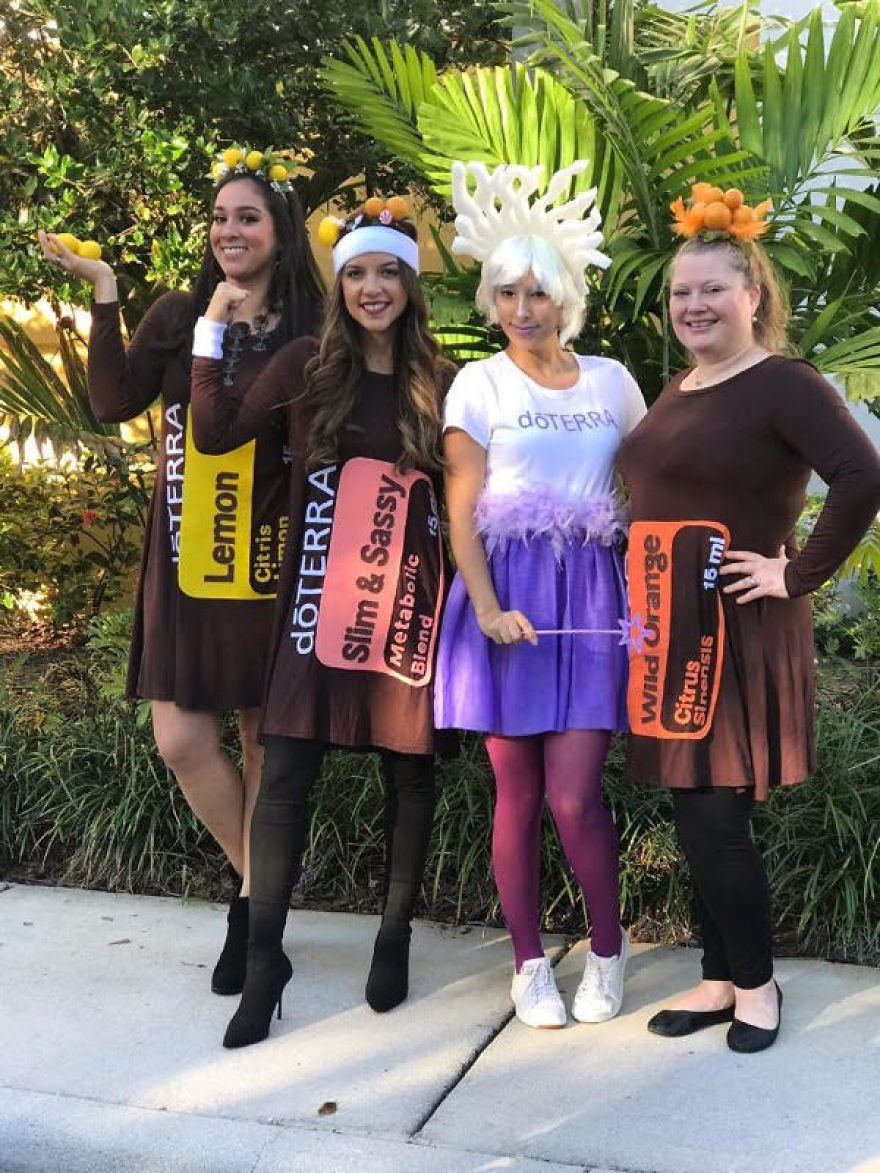 My Coworkers Love Essential Oils So Much That They Dressed Up As Doterra Essential Oils.