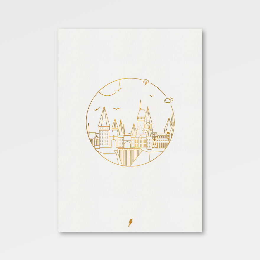 Hogwarts Minimal Poster