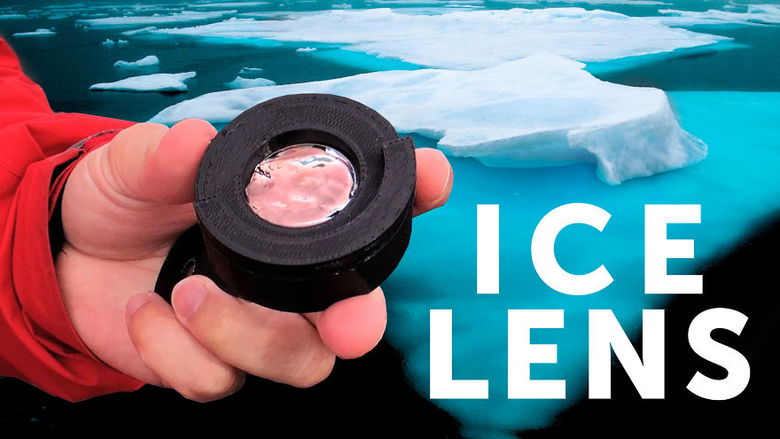 I Made A Camera Lens With An Iceberg