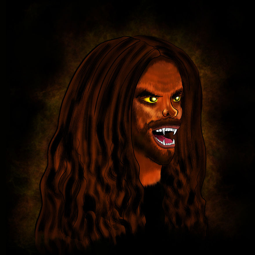 I Reimagined Slash & His Band As Halloween Monsters