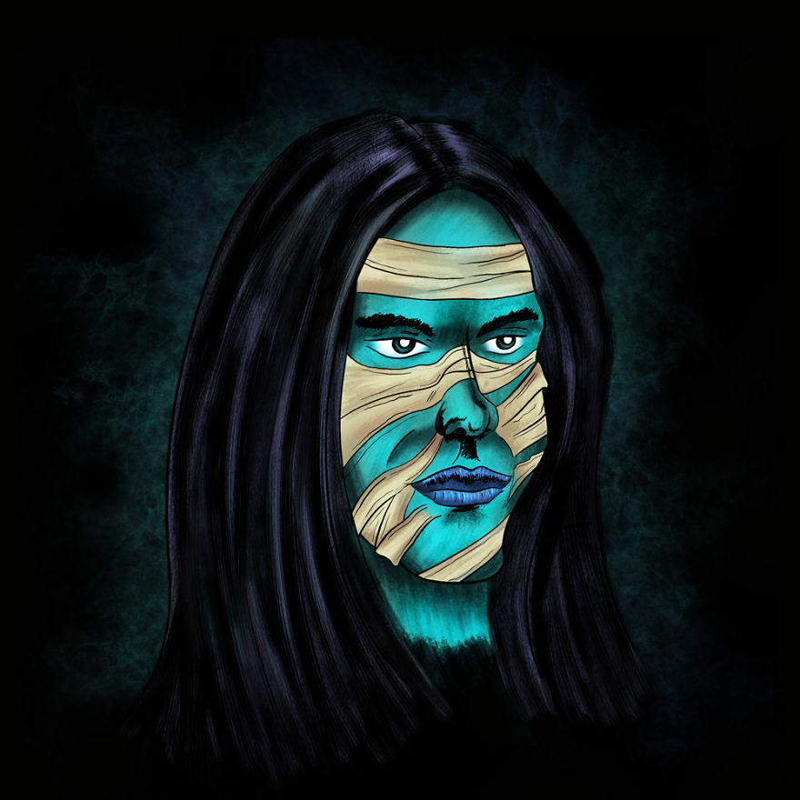 I Reimagined Slash & His Band As Halloween Monsters