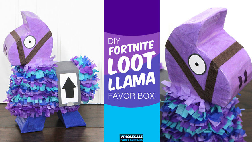 Diy Fortnite Loot Llama Favor Boxes