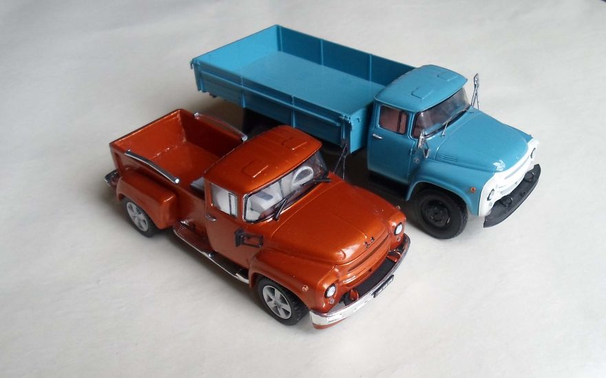 Zil-130 And Zil-130 Pikup. Scale 1/43