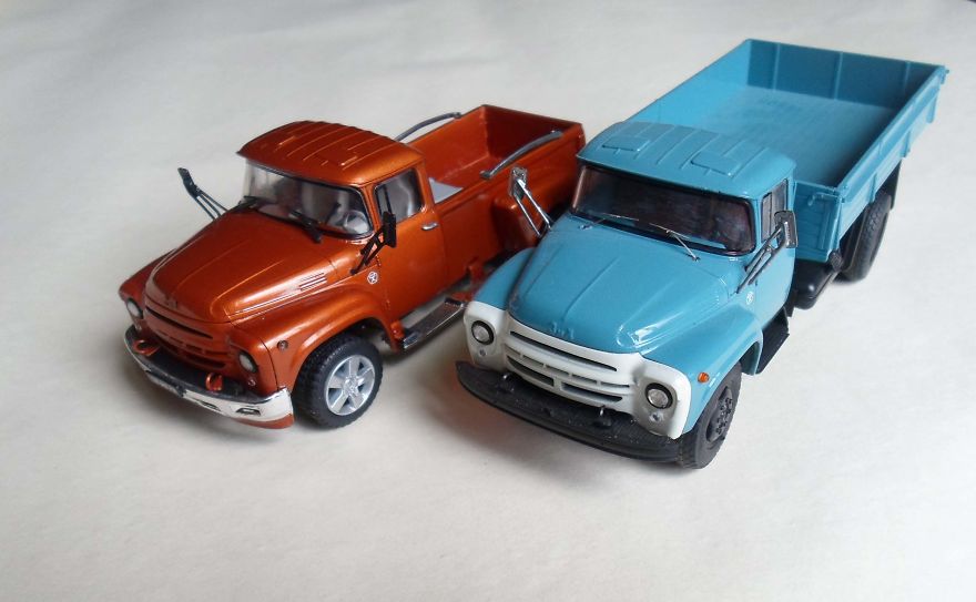 Zil-130 And Zil-130 Pikup. Scale 1/43