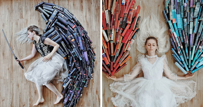 Book-Lover Turns Her Massive Library Into Art, And Her 140k Instagram Followers Approve