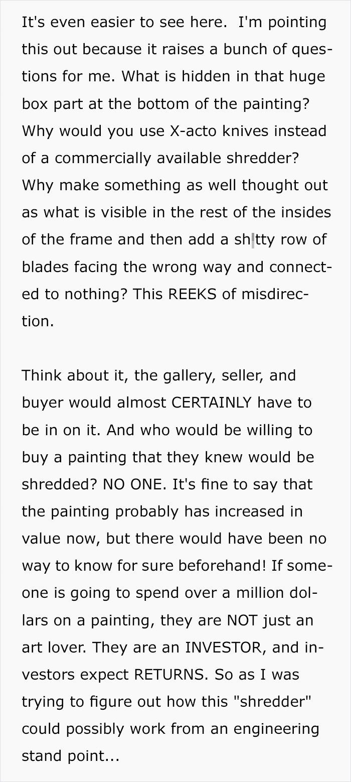 Guy Notices That Something Doesn’t Add Up In Banksy Shredding, Explains Why It Was FAKE