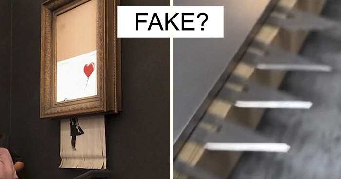 Guy Notices That Something Doesn’t Add Up In Banksy Shredding, Explains Why It Was FAKE