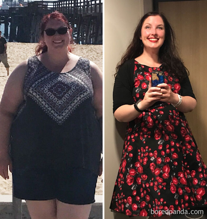 Vacation 2017 Vs Vacation 2018: Approximately 110 Pounds Down