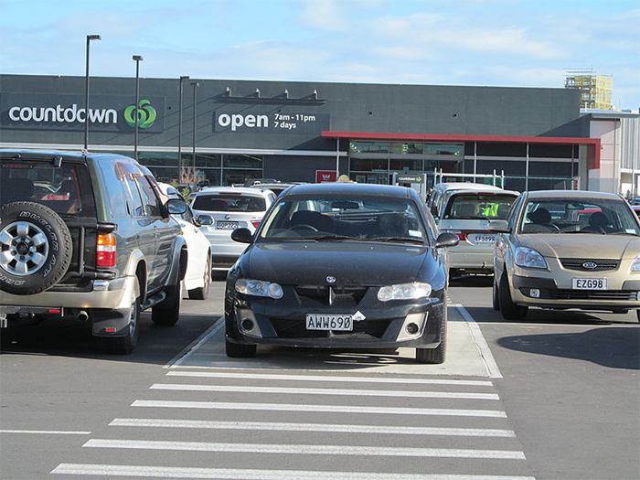 Blocking Pedestrian Crossings With Your Car