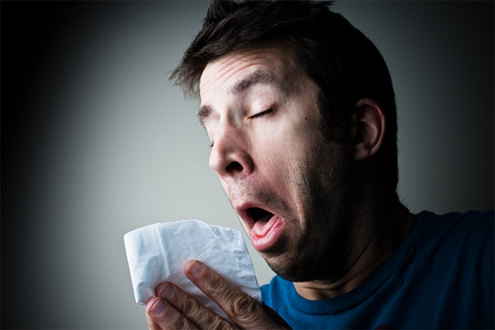 Not Covering Your Mouth While Coughing