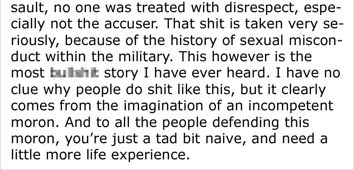 Reddit Post About Person Being Raped While On Military Duty And Getting Revenge Has The Internet Conflicted Reddit Post About Person Being Raped While On Military Duty And Getting Revenge Has The Internet Conflicted