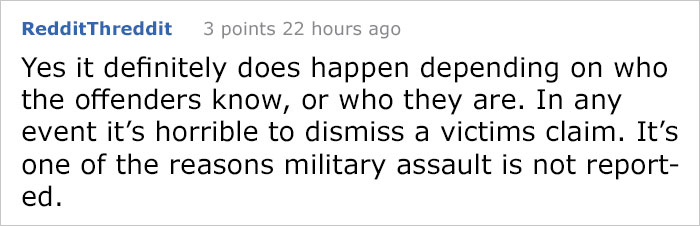 Reddit Post About Person Being Raped While On Military Duty And Getting Revenge Has The Internet Conflicted Reddit Post About Person Being Raped While On Military Duty And Getting Revenge Has The Internet Conflicted