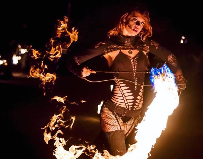 I Create Visual Art With Fire Dance