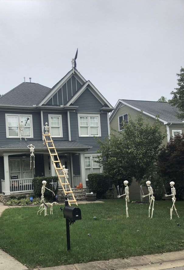 Skeletons Breaking Into Someone’s House To Murder Them