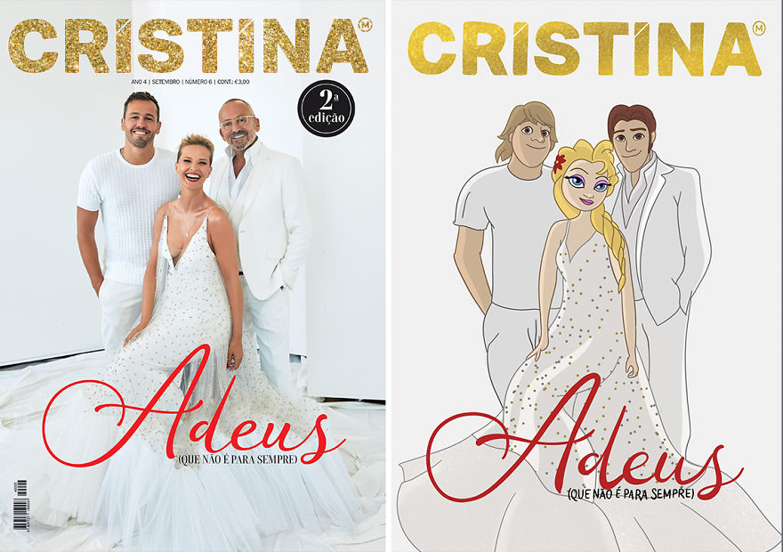 I Reimagined 'Cristina' Magazine Cover Models As Disney Characters